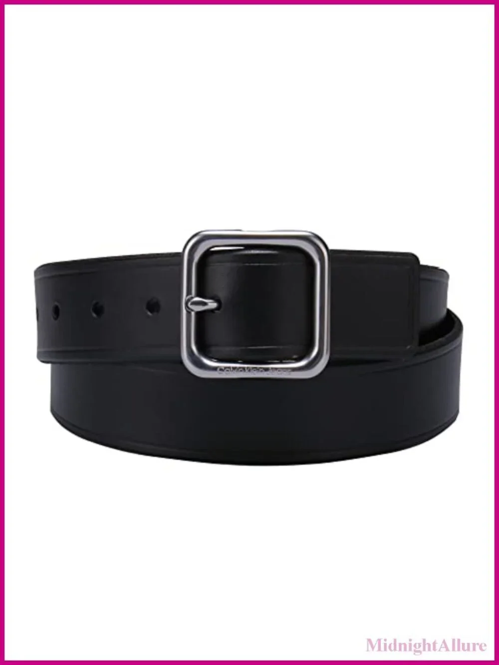 Square Centerbar Buckle Belt for Jeans Trousers Dresses